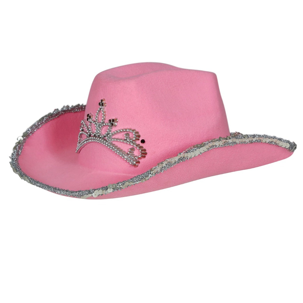 Cappello da Cowgirl rosa Corona per bambini