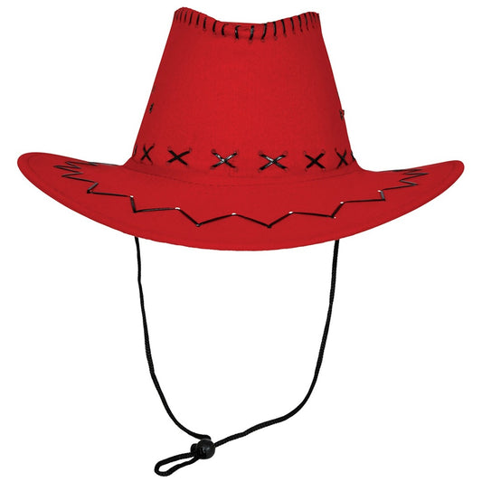 Cappello da cowboy rosso