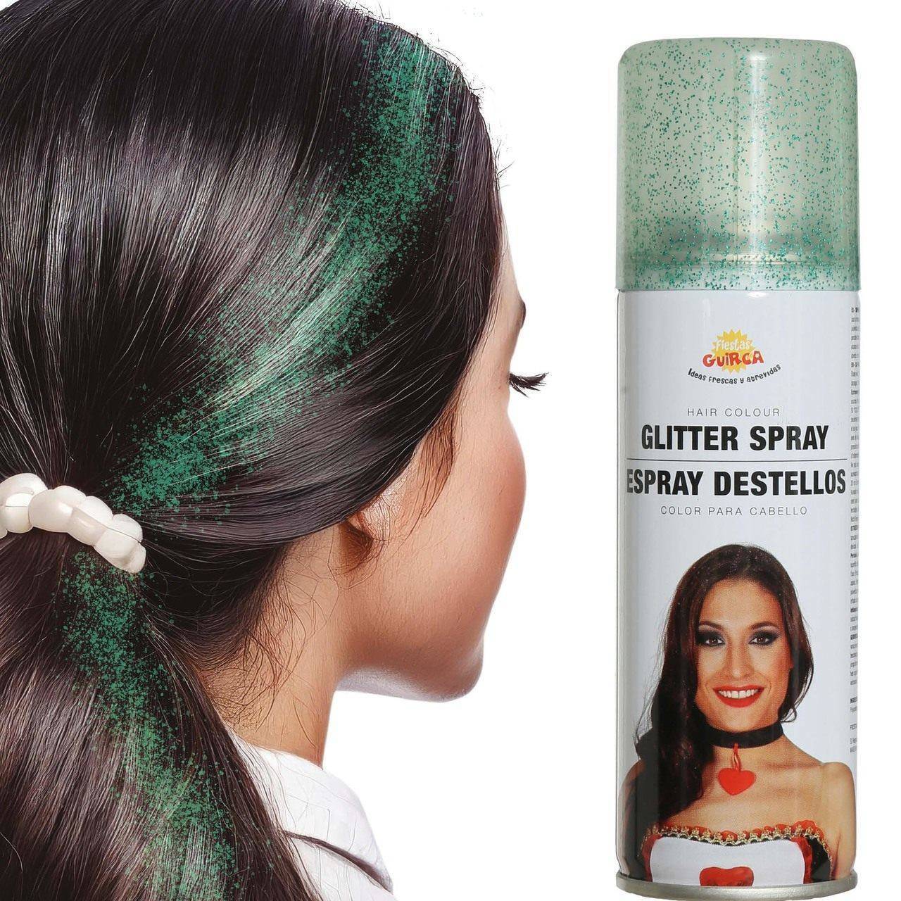 Spray per Capelli Glitter Verde