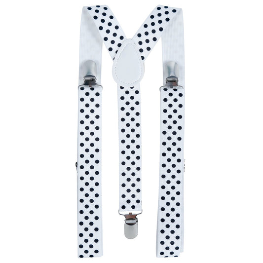 Bretelle bianche a Pois