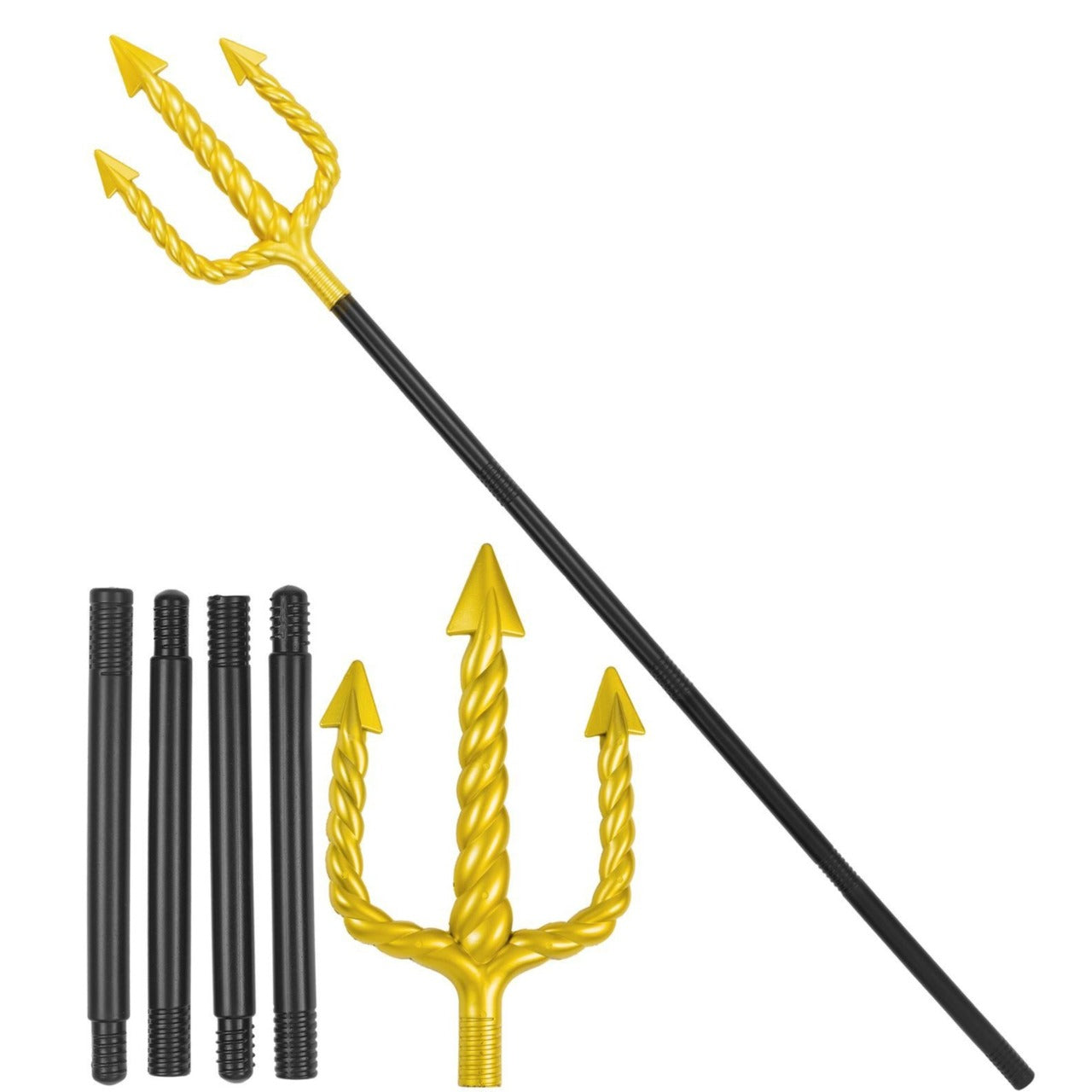 Tridente dorato di Poseidone smontabile