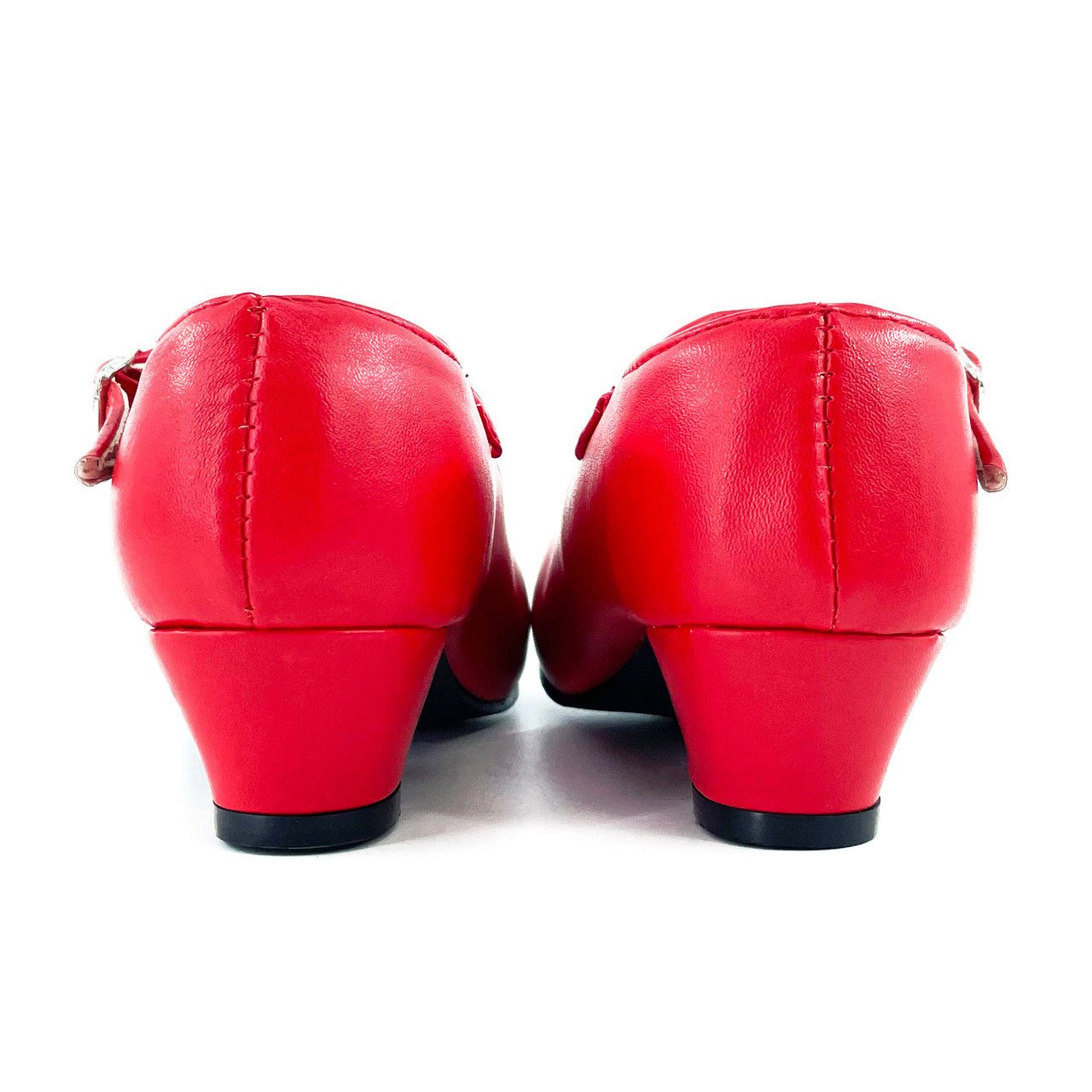 Scarpe da flamenco rosse semplici per bambina