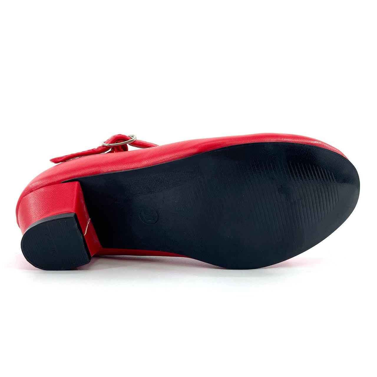 Scarpe da flamenco rosse semplici per bambina