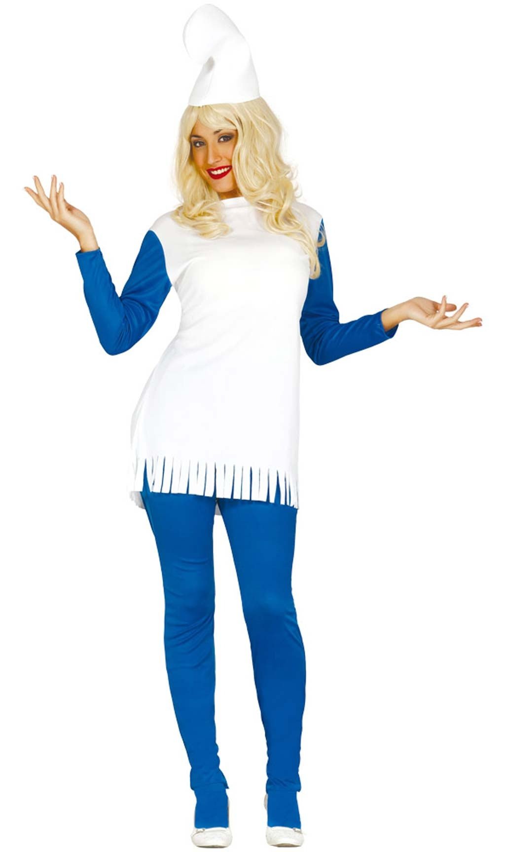 Elonglin Costume Da Cheerleader Per Donna Con Vestito E Pompon, Blu, Taglia 40 (Asia M) - Ideale Per Cosplay E Carnevale