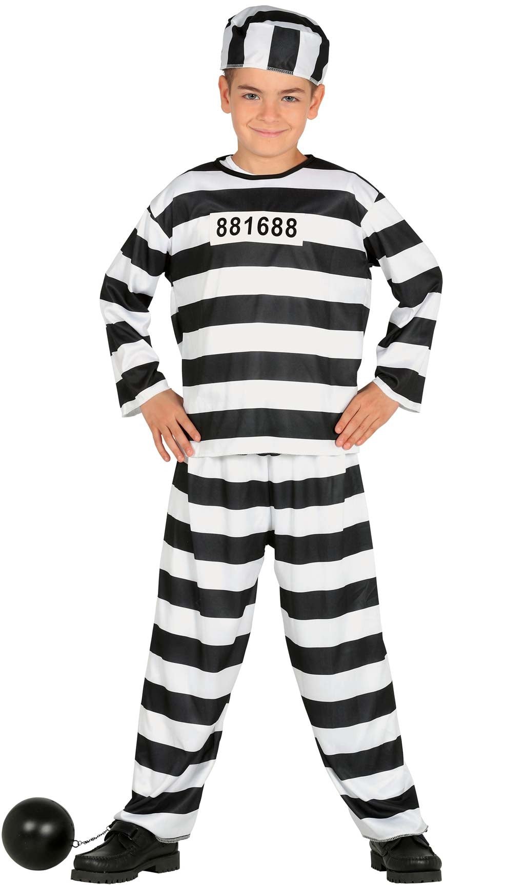 Disfraz de Preso Fugitivo infantil I Don Disfraz