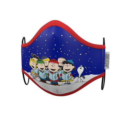 Pack 2 Mascarillas de Tela Snoopy™Navidad infantil | Don Disfraz