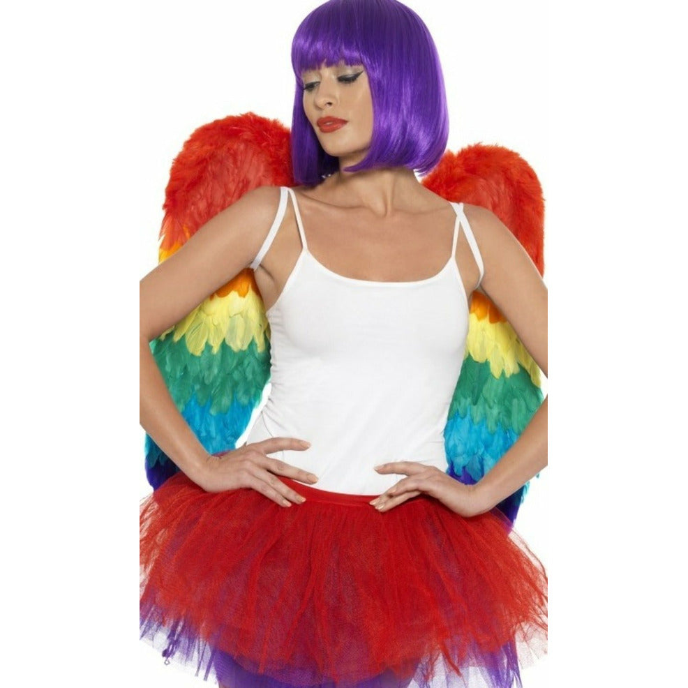Alas de Plumas Arcoíris Deluxe | Don Disfraz