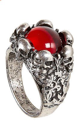 Anello Rosso Teschio