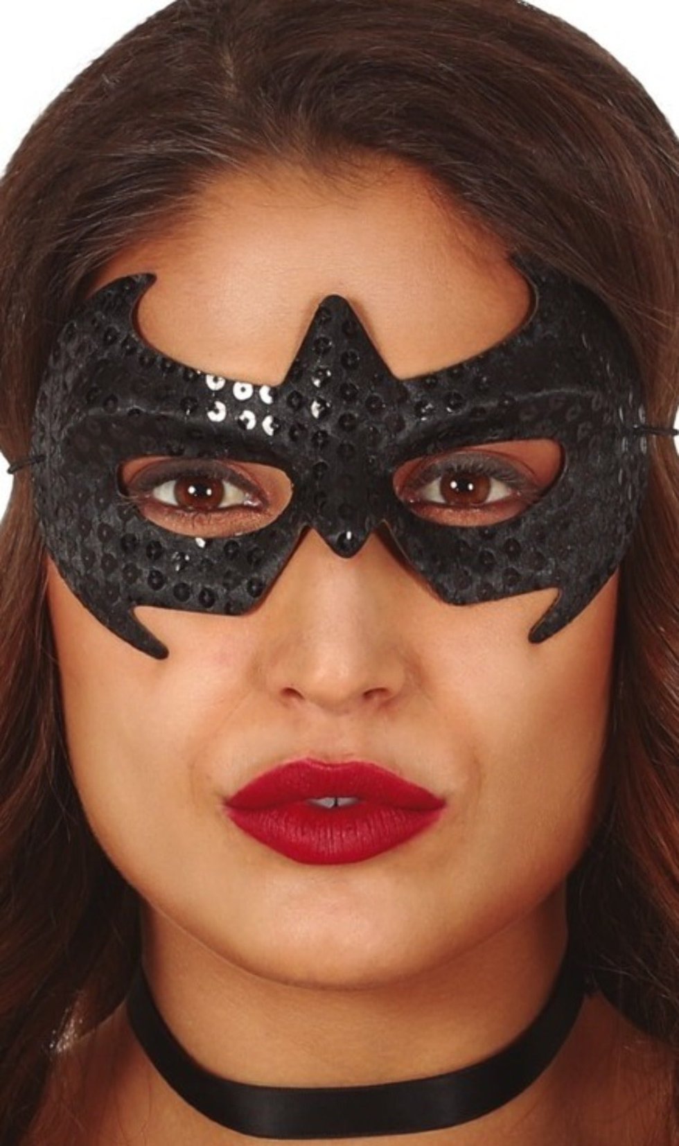 Mascherina da Supereroina Nera