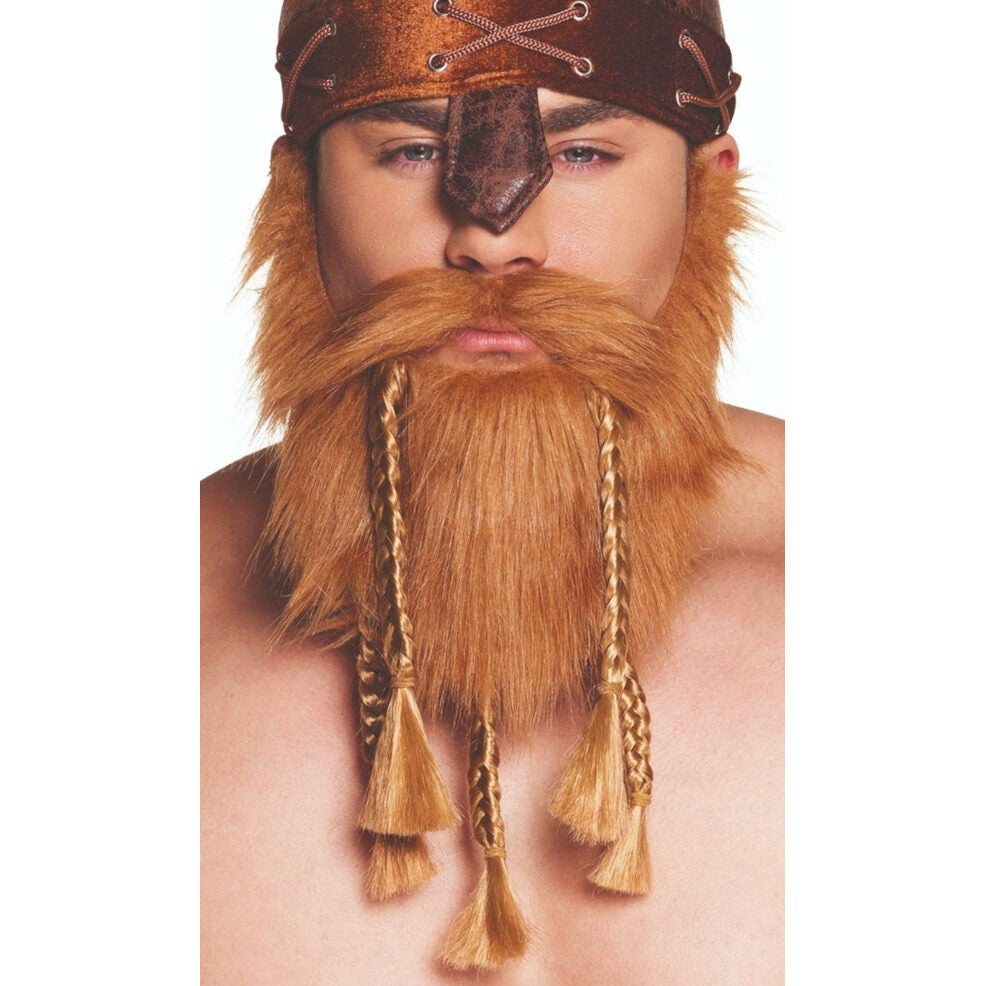 Barba de Vikingo Marrón | Don Disfraz
