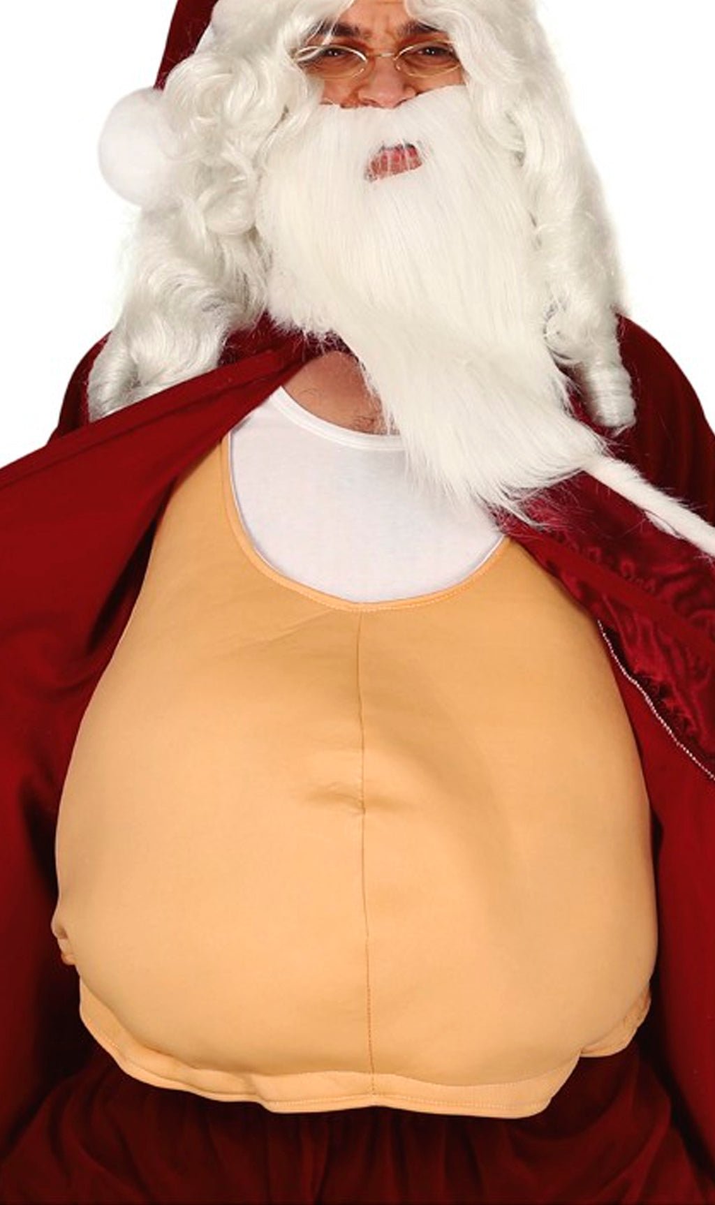 Pancia Finta in Tessuto per il tuo costume da Babbo Natale