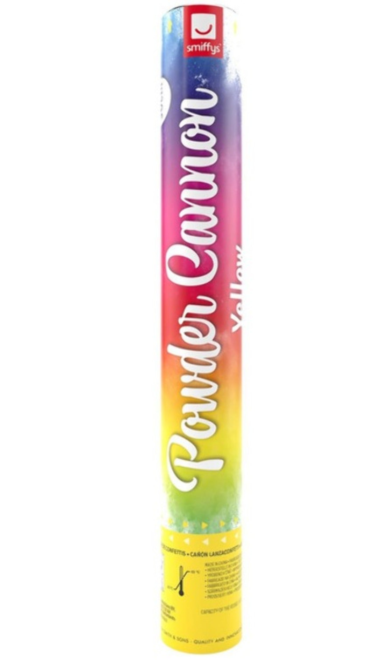 Cannone di polvere Holi giallo