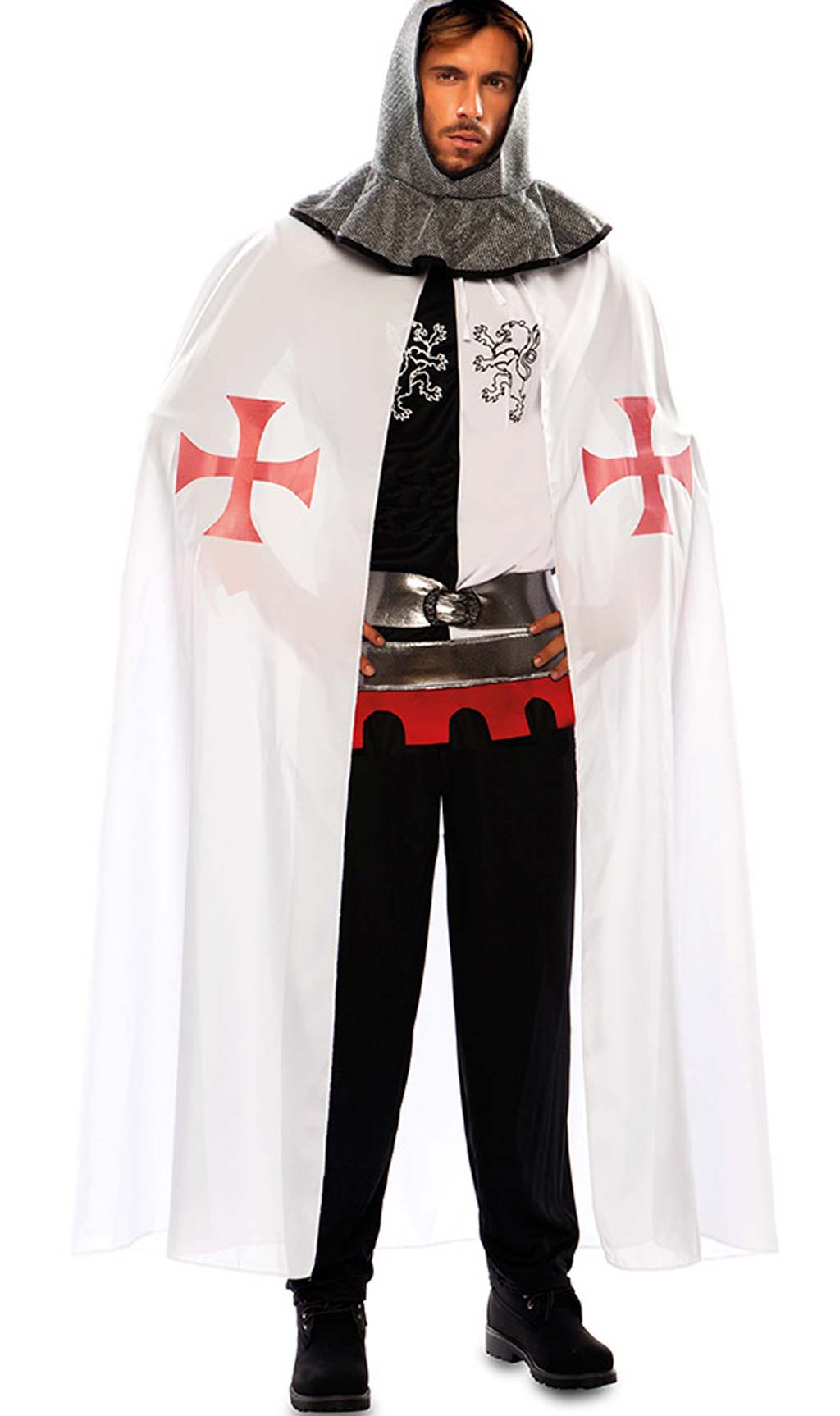 Mantello da Cavaliere Medievale Bianco