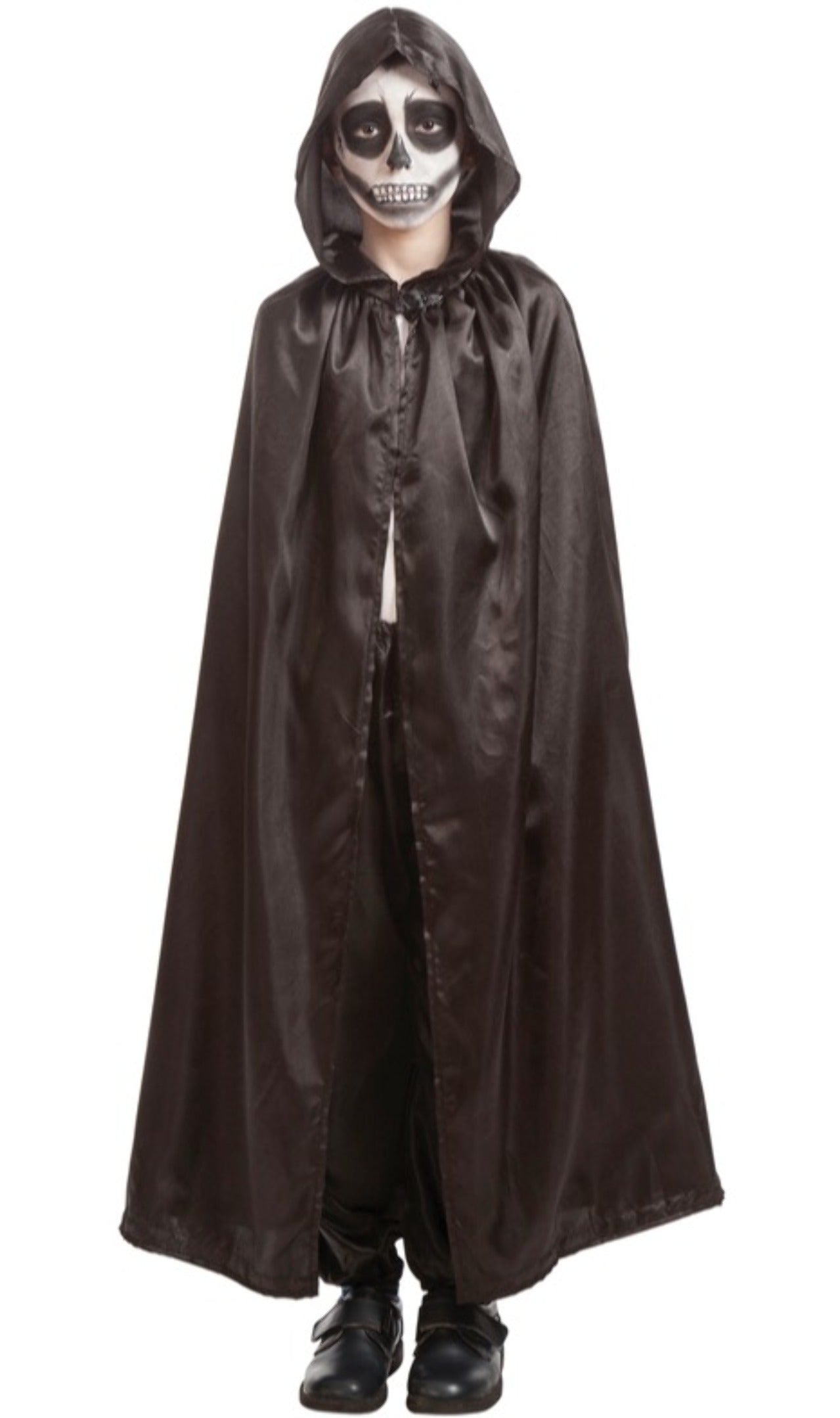 Mantello Nero con Cappuccio per bambini