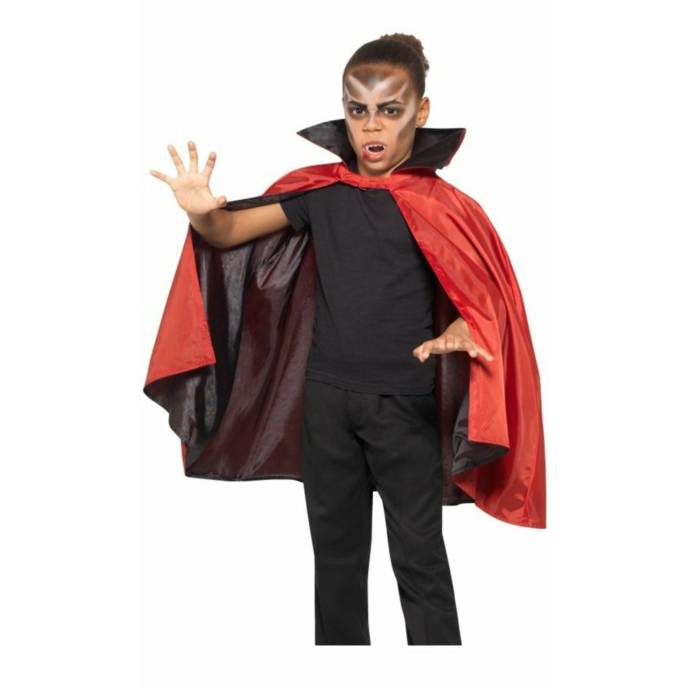Capa Roja y Negra Reversible infantil | Don Disfraz