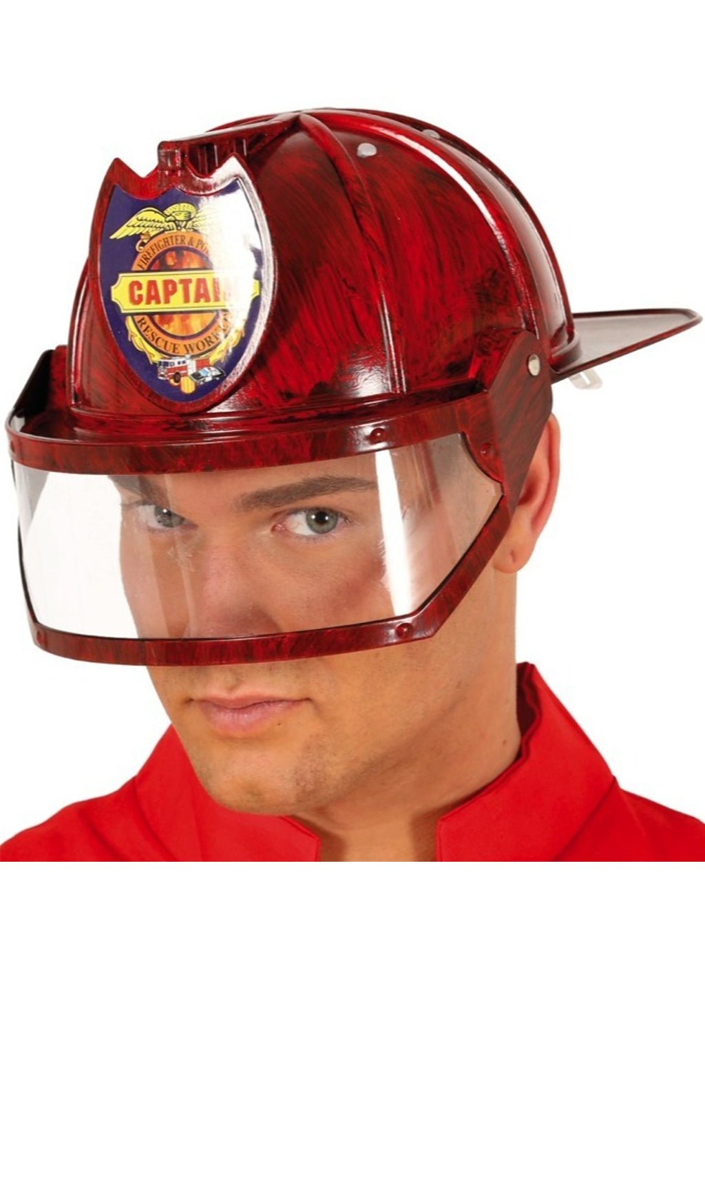Casco da vigile del fuoco con visiera