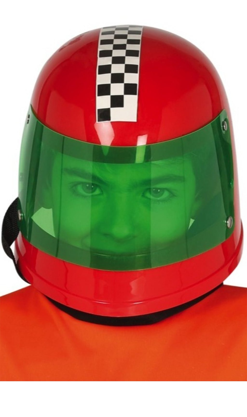 Casco da pilota rosso per bambini