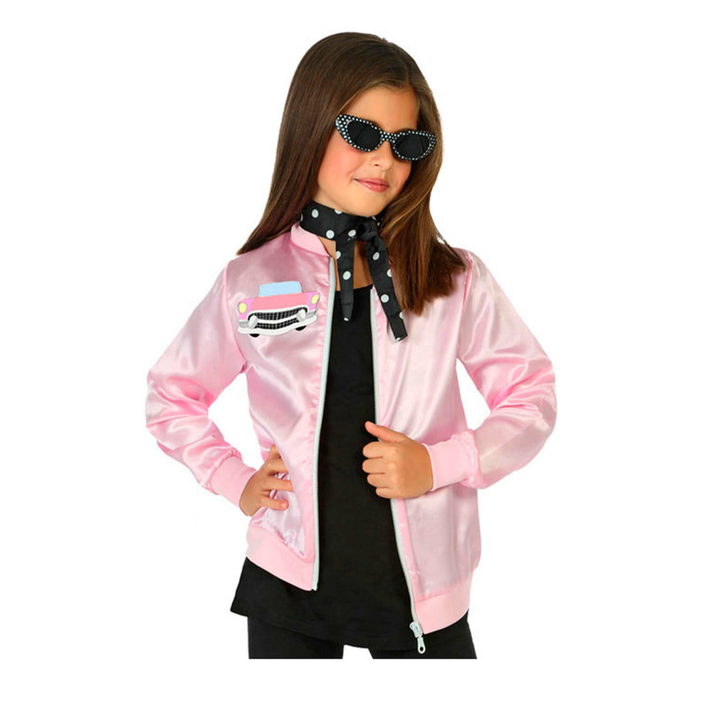 Cazadora de Pink Lady Rosa para niña | Don Disfraz