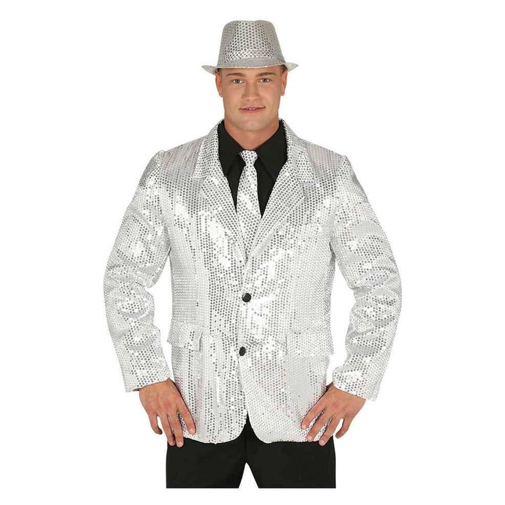 Chaqueta Brillante Plateada | Don Disfraz