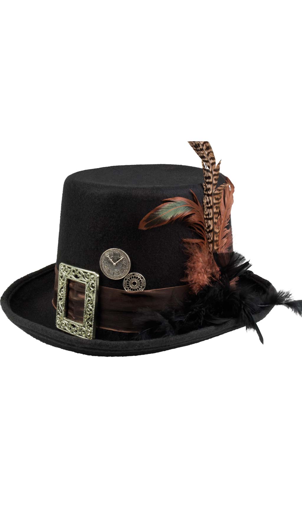 Cilindro Steampunk con Piuma