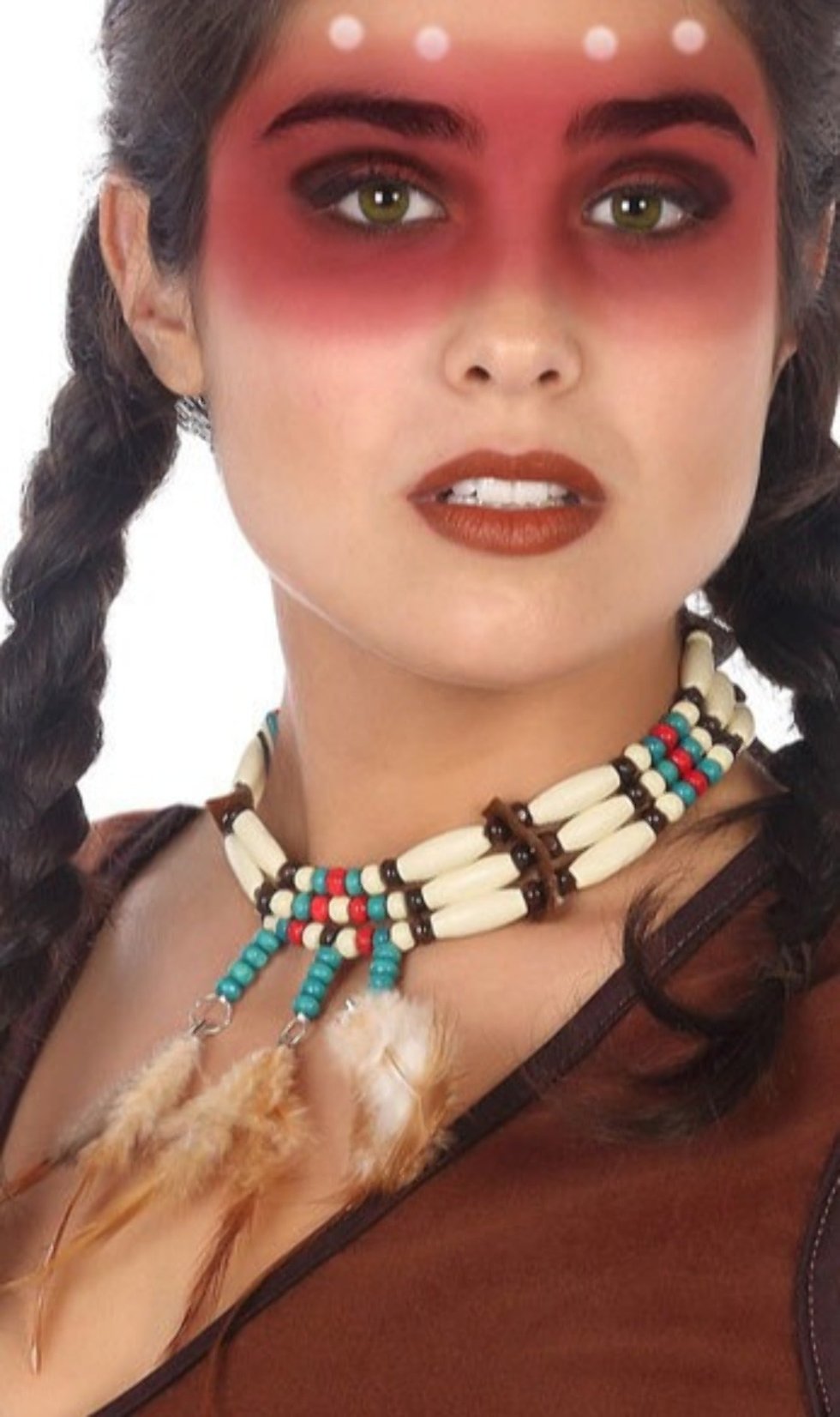 Collana Indiana con piume