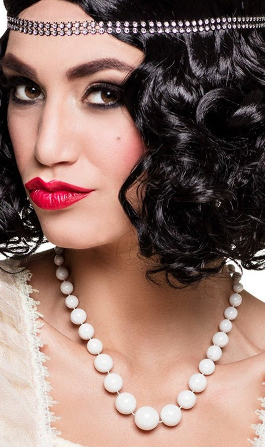 Collana di perle bianche
