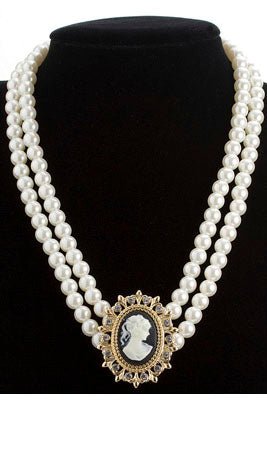 Collana Perla Cammeo