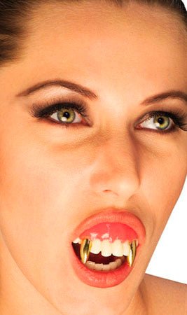 Dentiera Vampiro Oro