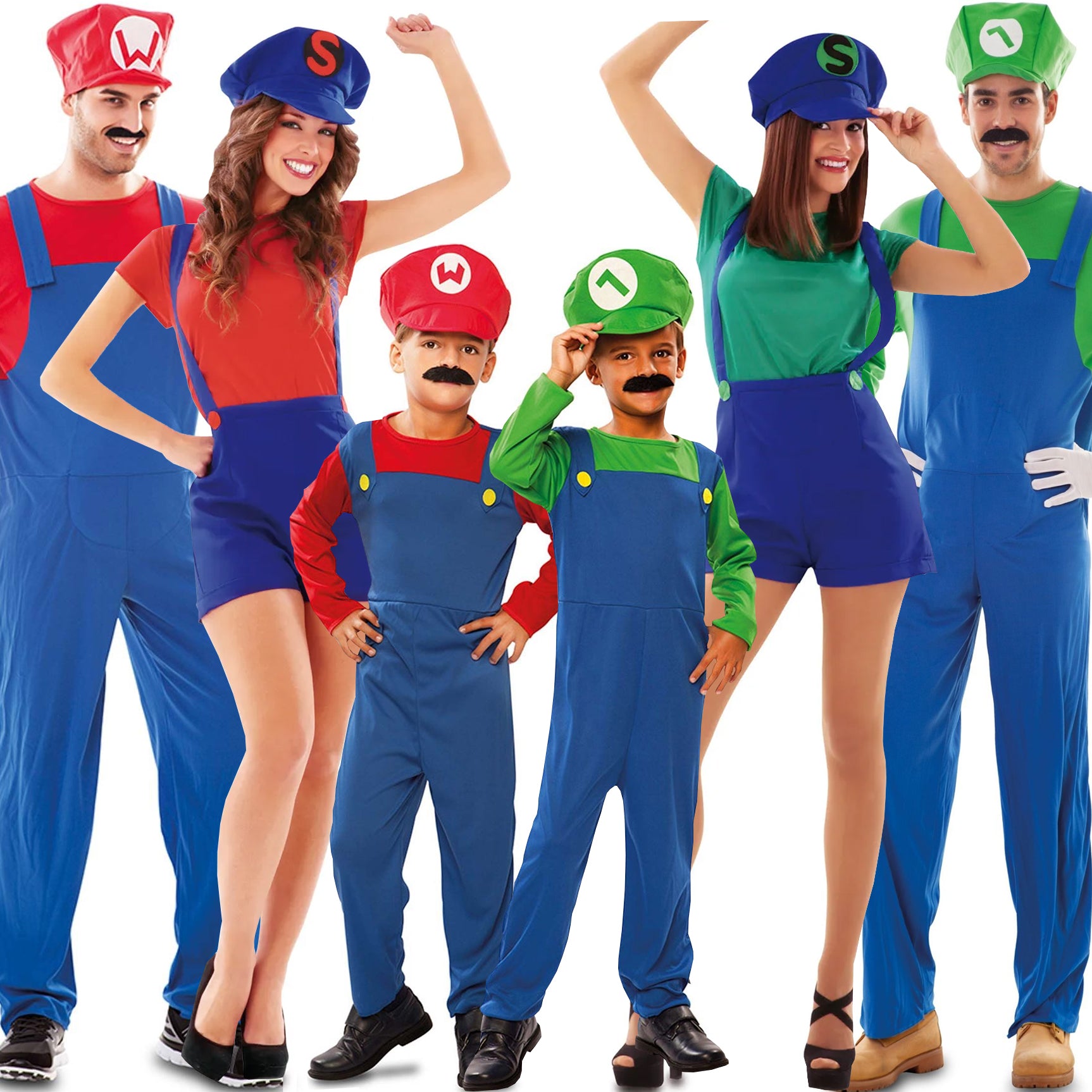 Da donna Adulto Super Mario e Luigi Più Colori Costumi Cosplay 