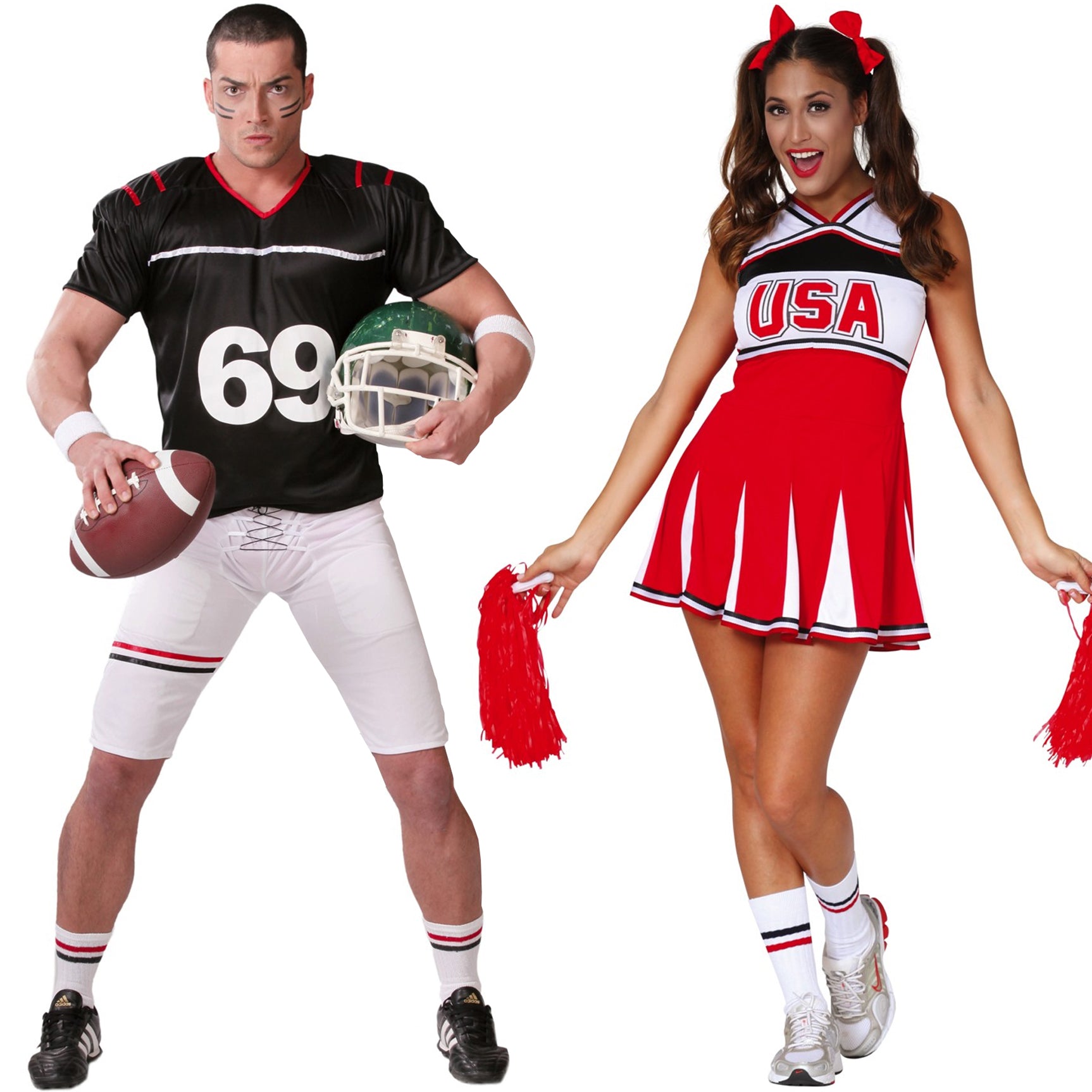 Acquista: Costumi di coppia da Cheerleader e Giocatore