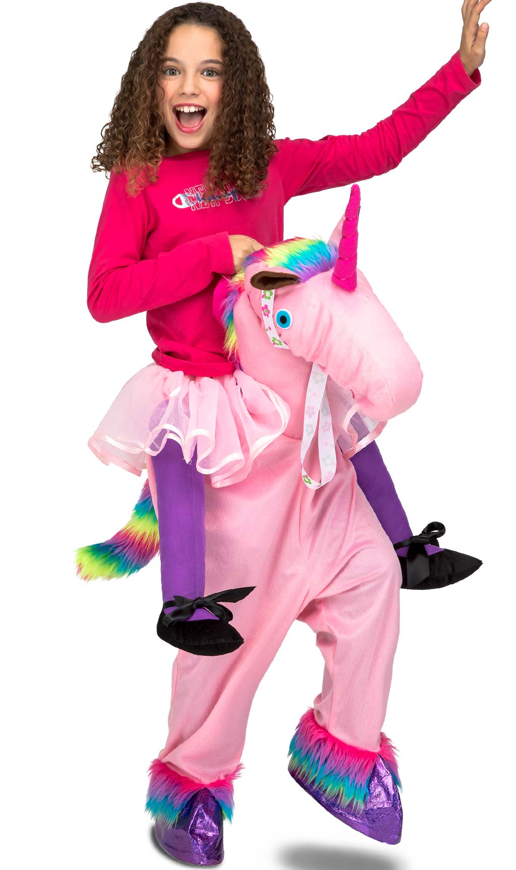Costume a Cavallo da Unicorno Rosa per bambini