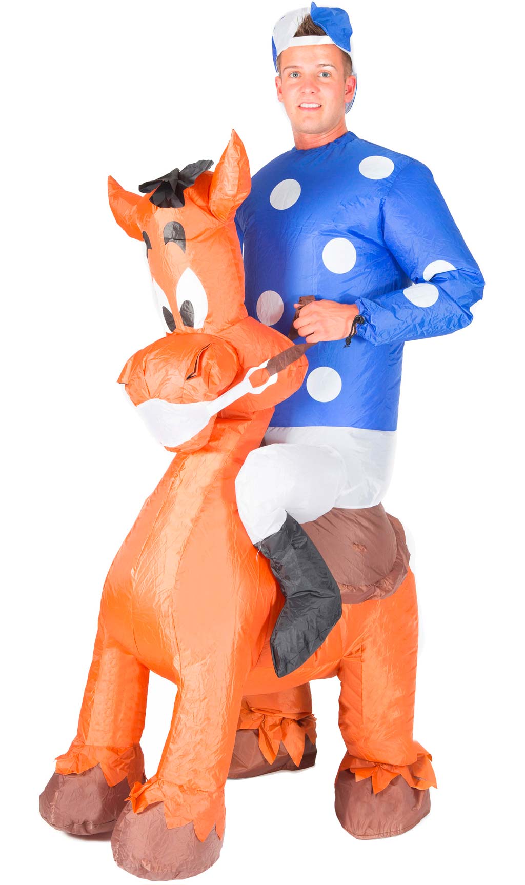 Costume da Fantino a Cavallo Gonfiabile per uomo e donna