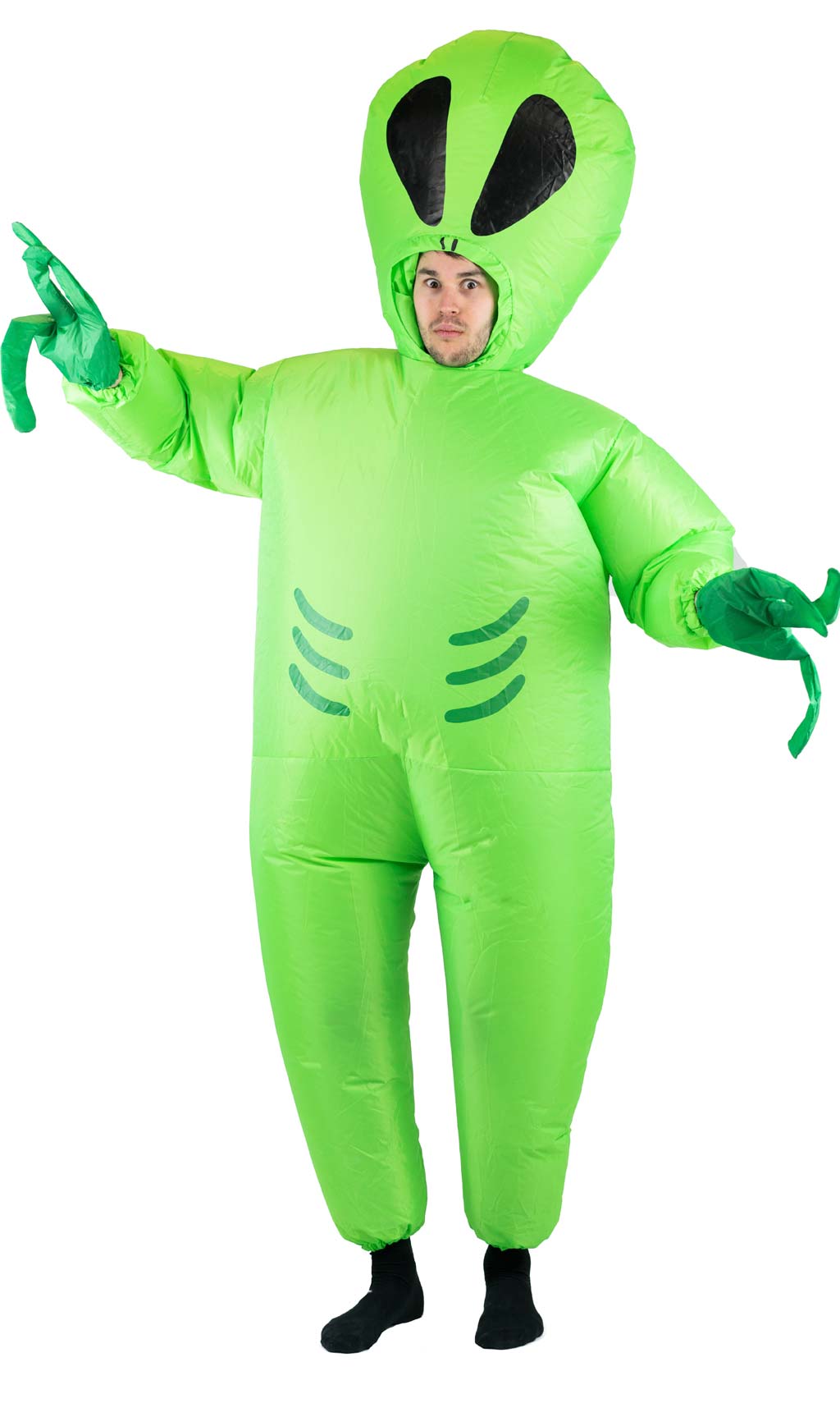 Costume da Alieno Verde Gonfiabile per uomo e donna