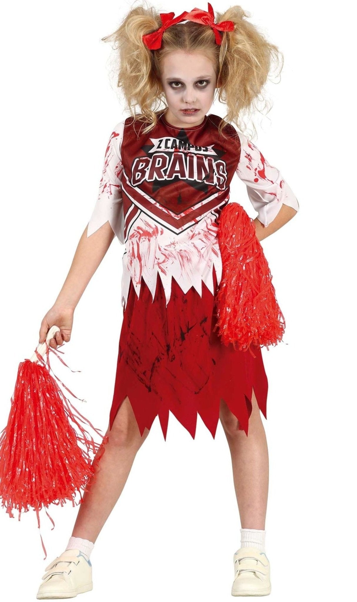 Acquista online il costume da Zombie da Cheerleader per bambina