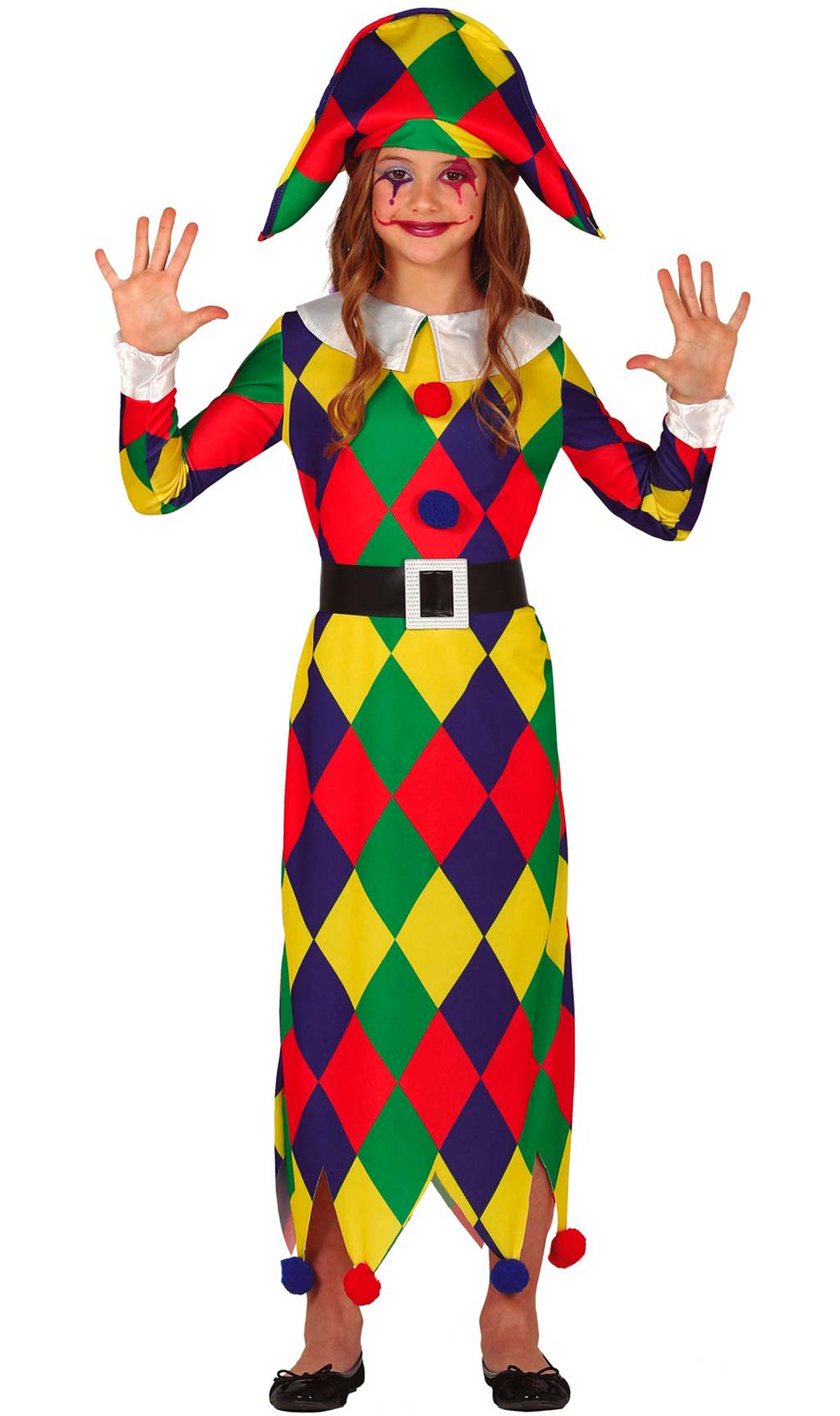 Costume da Arlecchino Multicolore per bambine