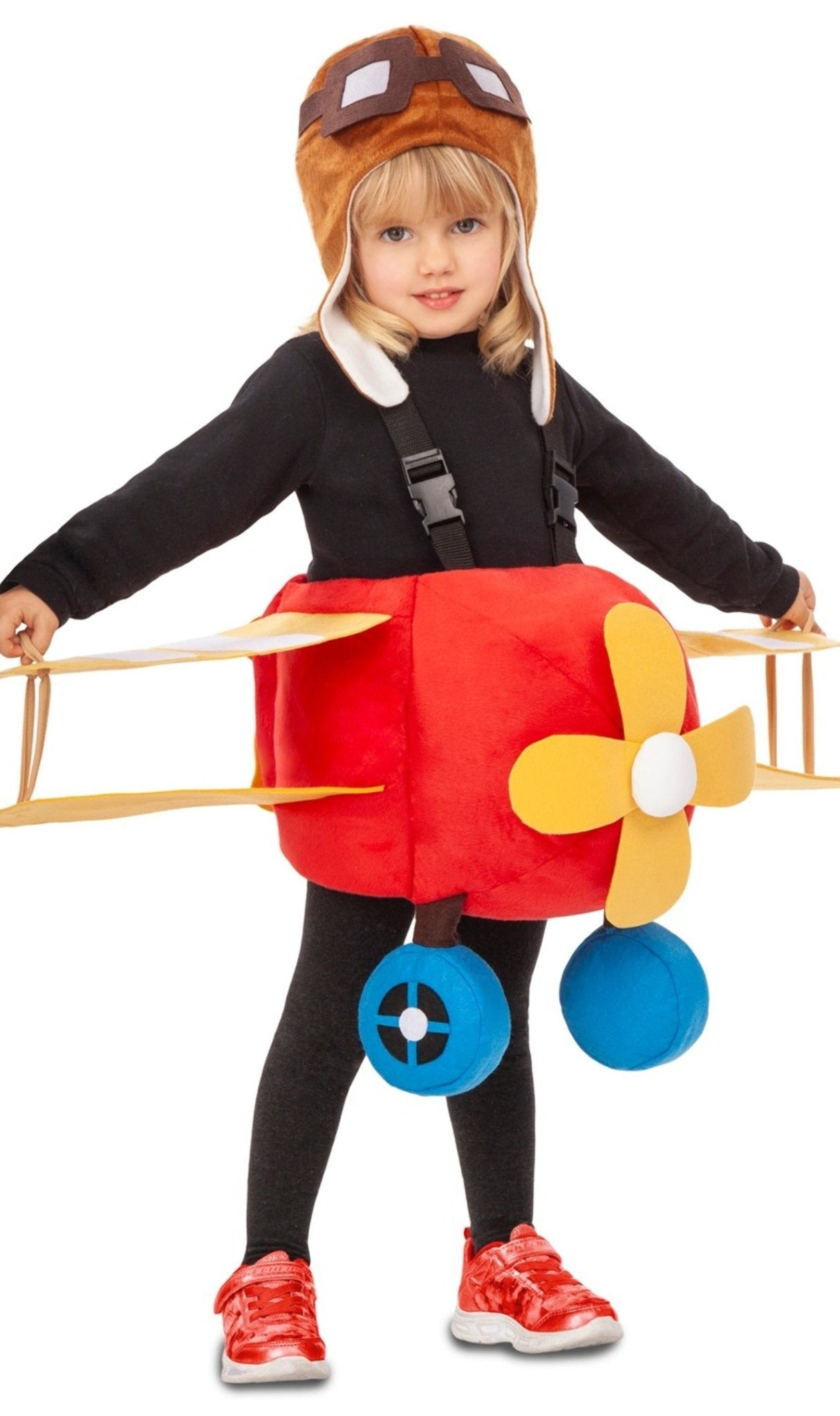 Costume da Aeroplano Rosso bambina