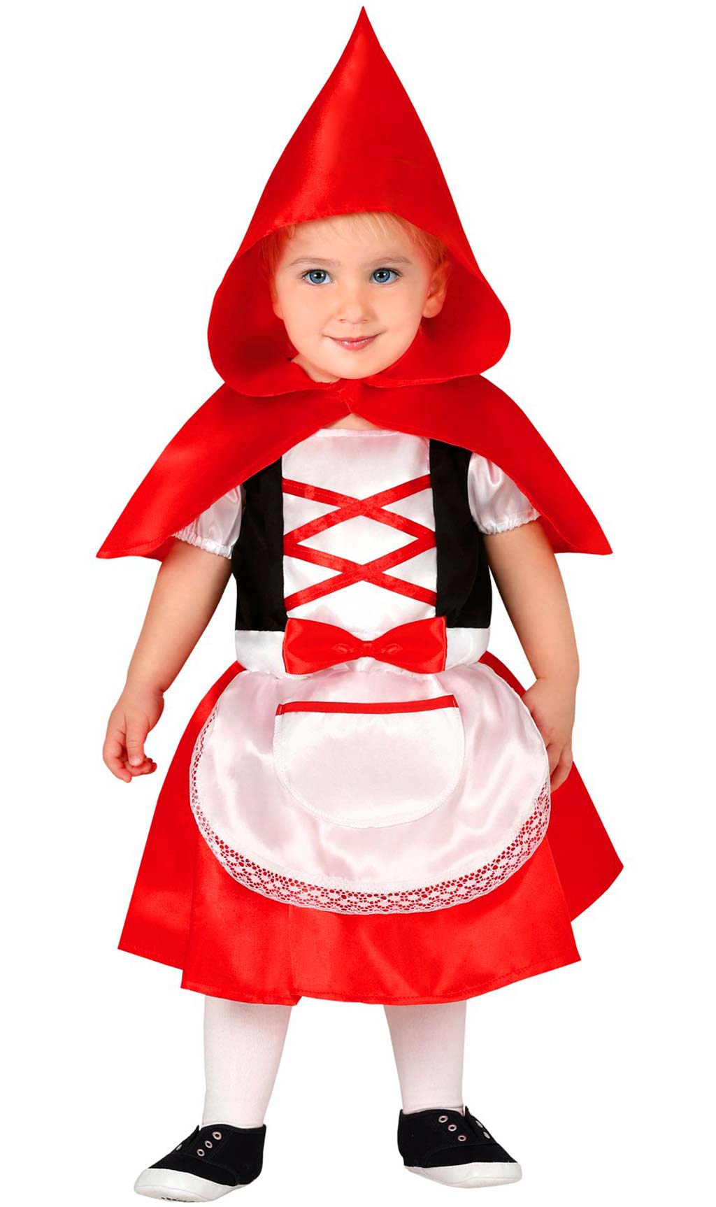 Costume da bambina con cappuccetto rosso