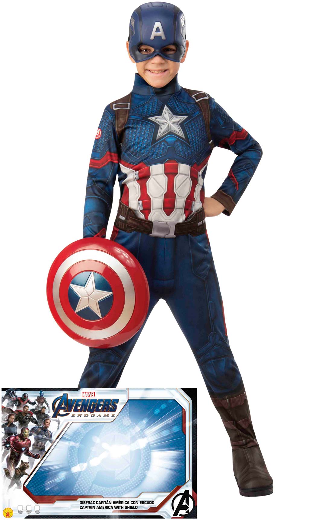 Costume da Capitan America™ con Scudo bambino