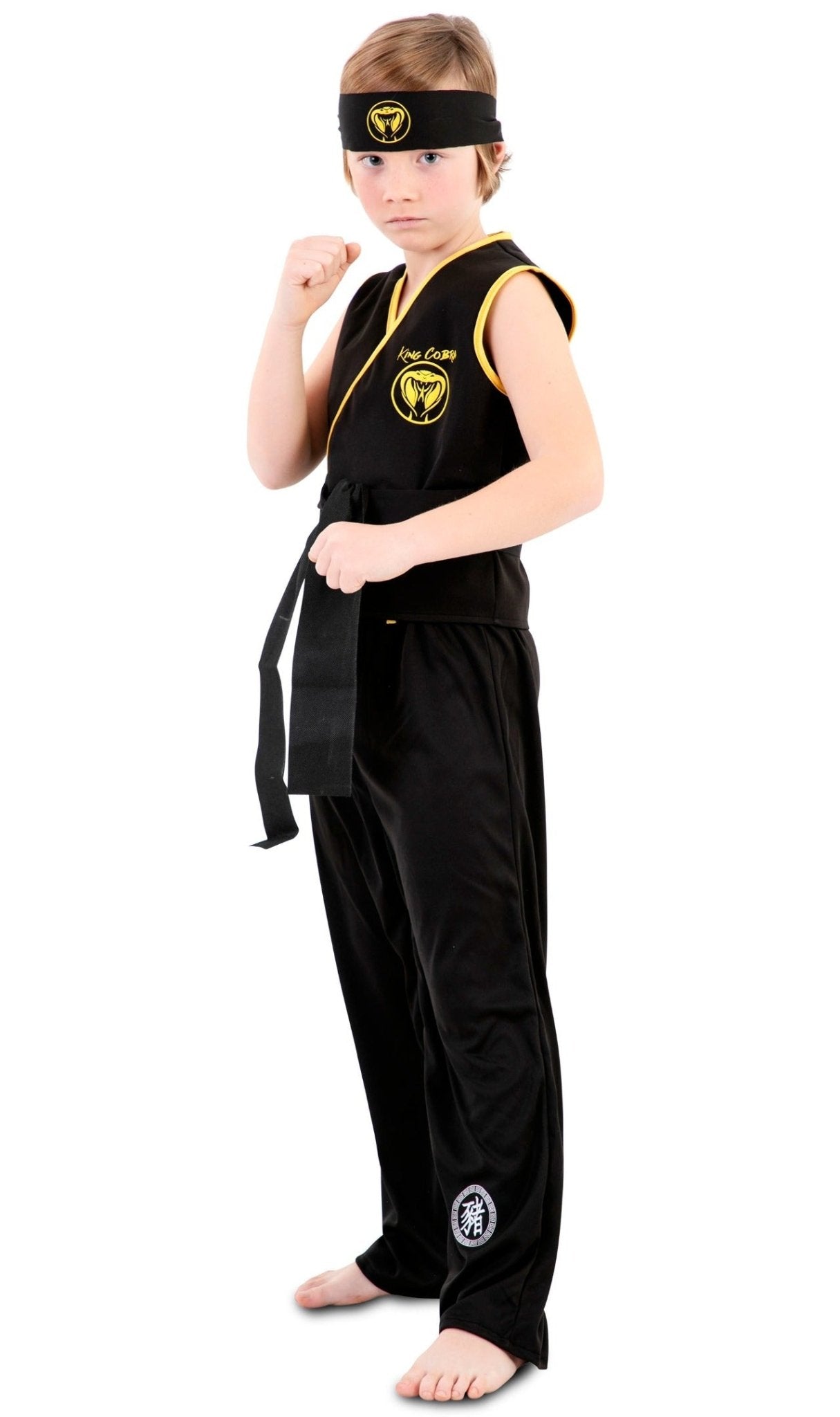 CARNEVALE HALLOWEEN VESTITO KARATE KID KIMONO COBRA KAI ADULTO BAMBINO