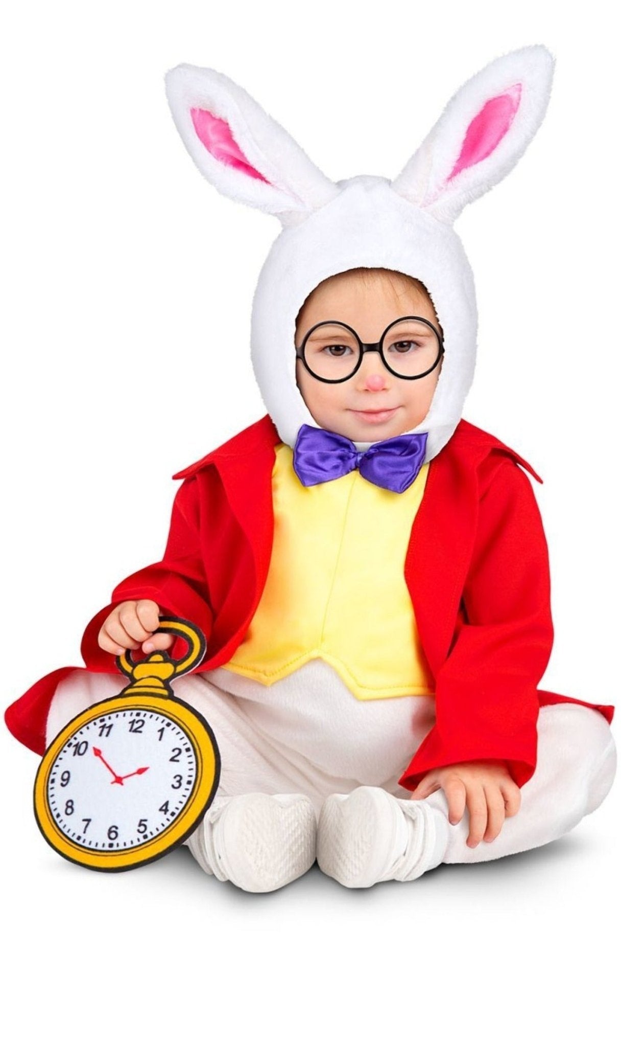 Costume da Coniglio Alice per bambini con orologio Costumalia by