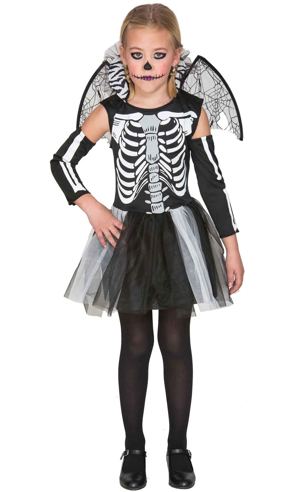 Costume da Scheletro con Ali per bambine Costumalia by Signor