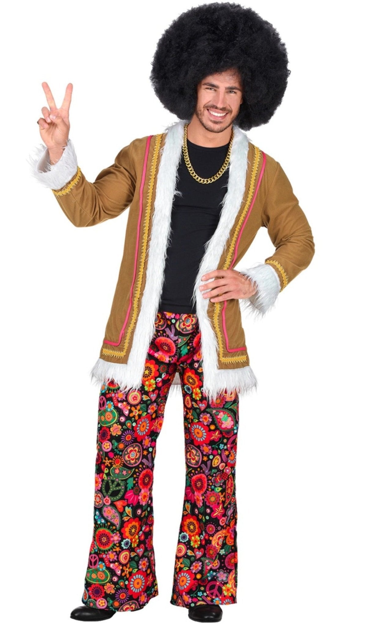 Costume da Hippy XXL Turchese per uomo