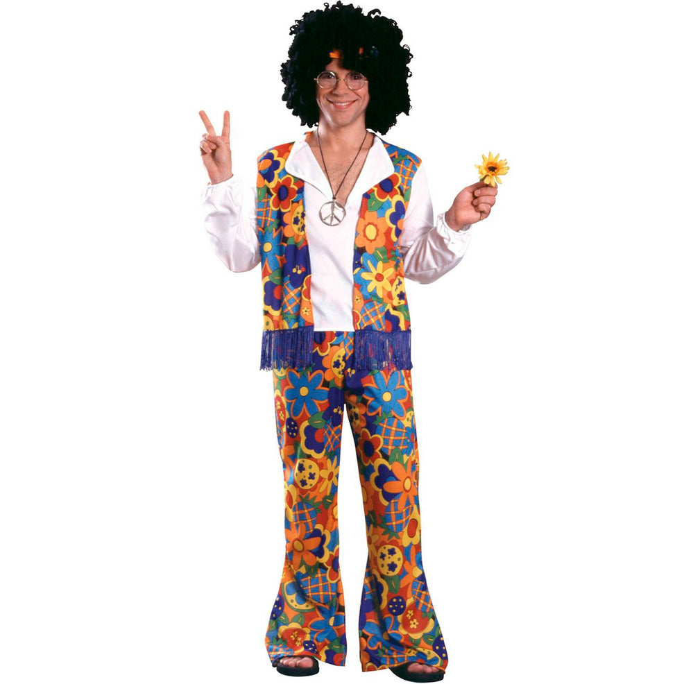 Disfraz de Hippie Colorido hombre | Don Disfraz