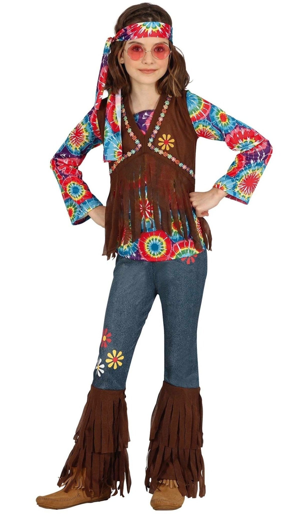 Disfraz de Hippie Margaritas para niña | Don Disfraz