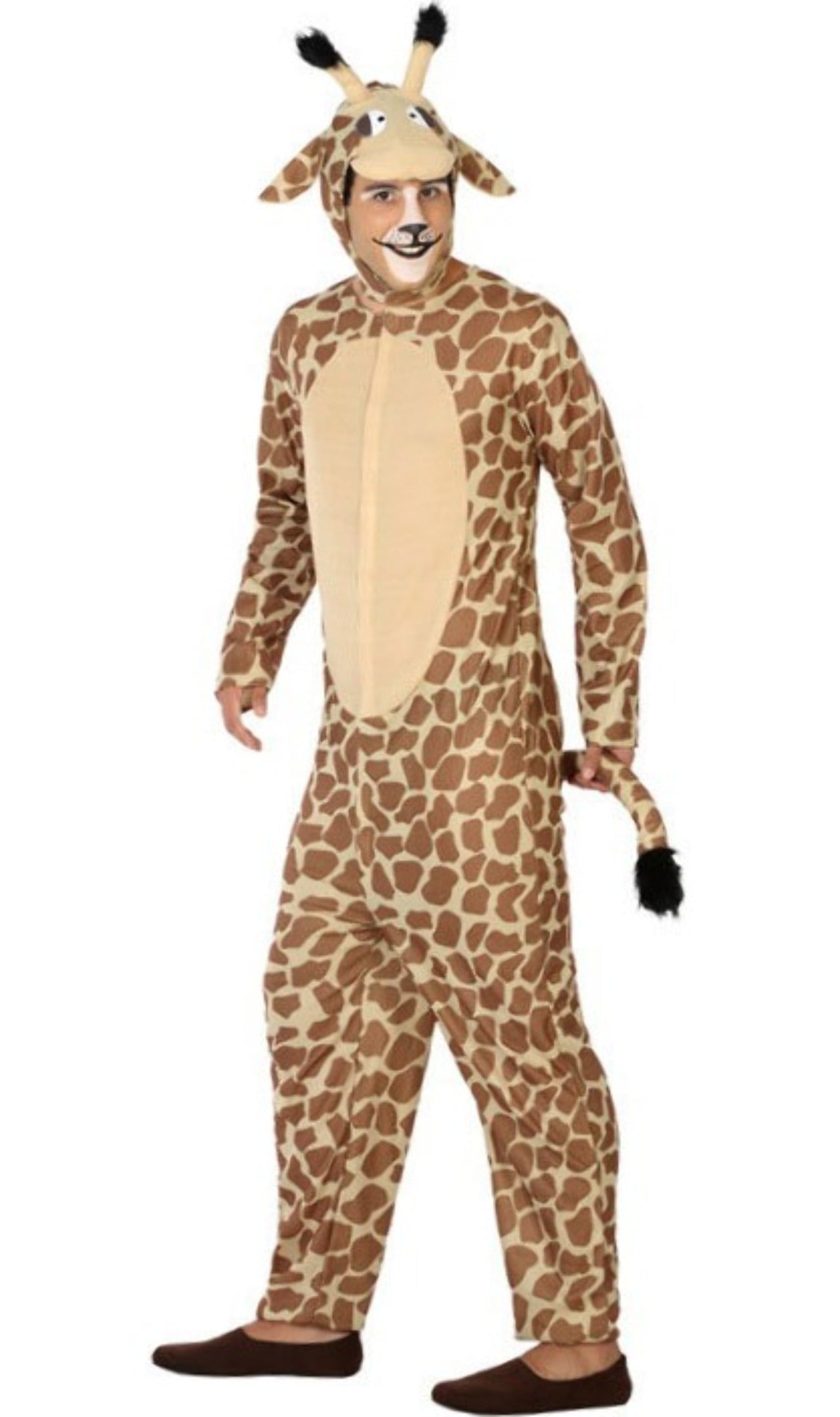 Costume da giraffa marrone da donna