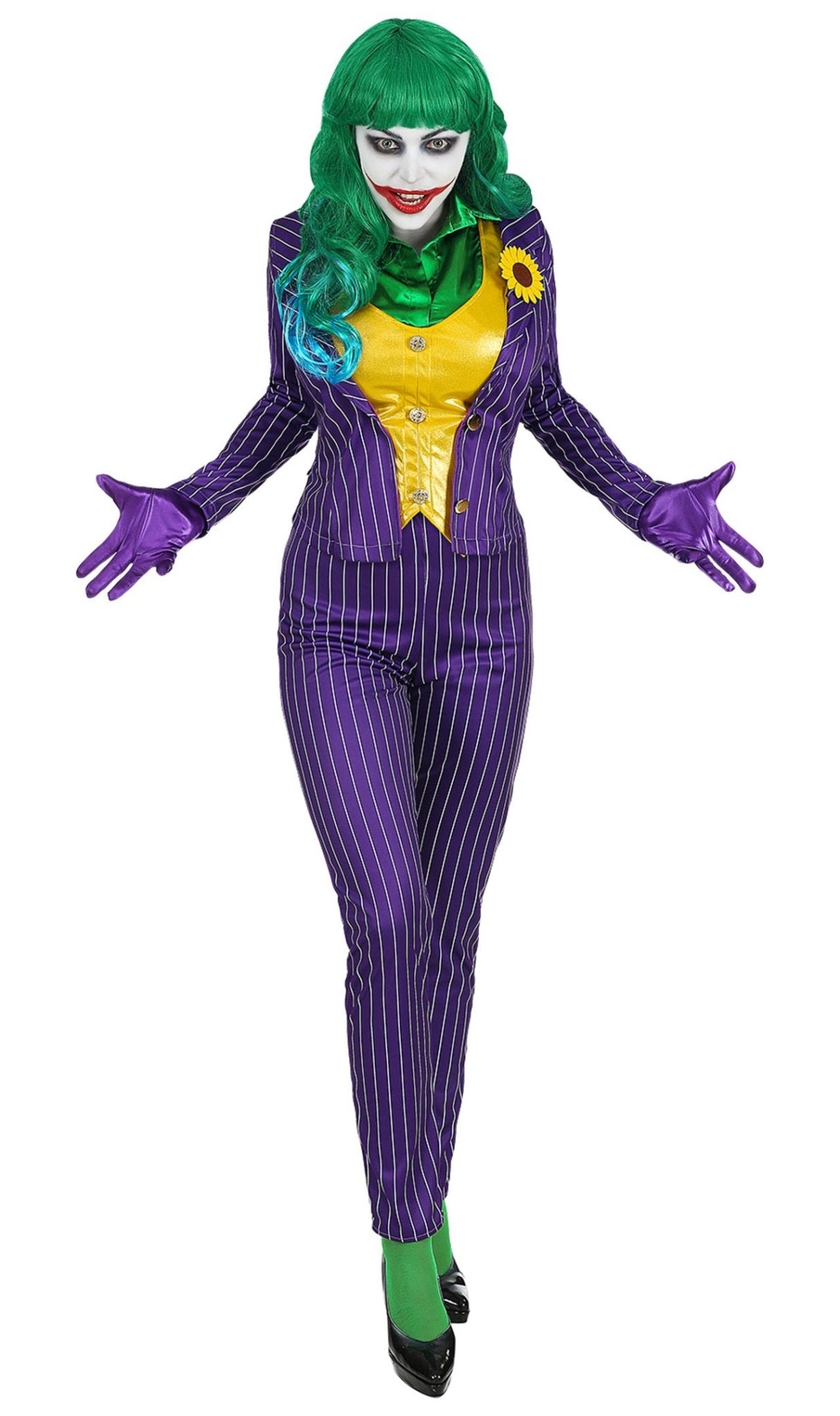 Costume XL da Joker Pazzo per donna