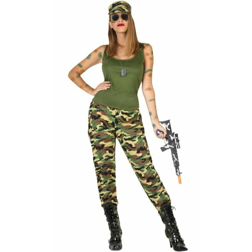 Disfraz de Militar Guerrillera para mujer | Don Disfraz