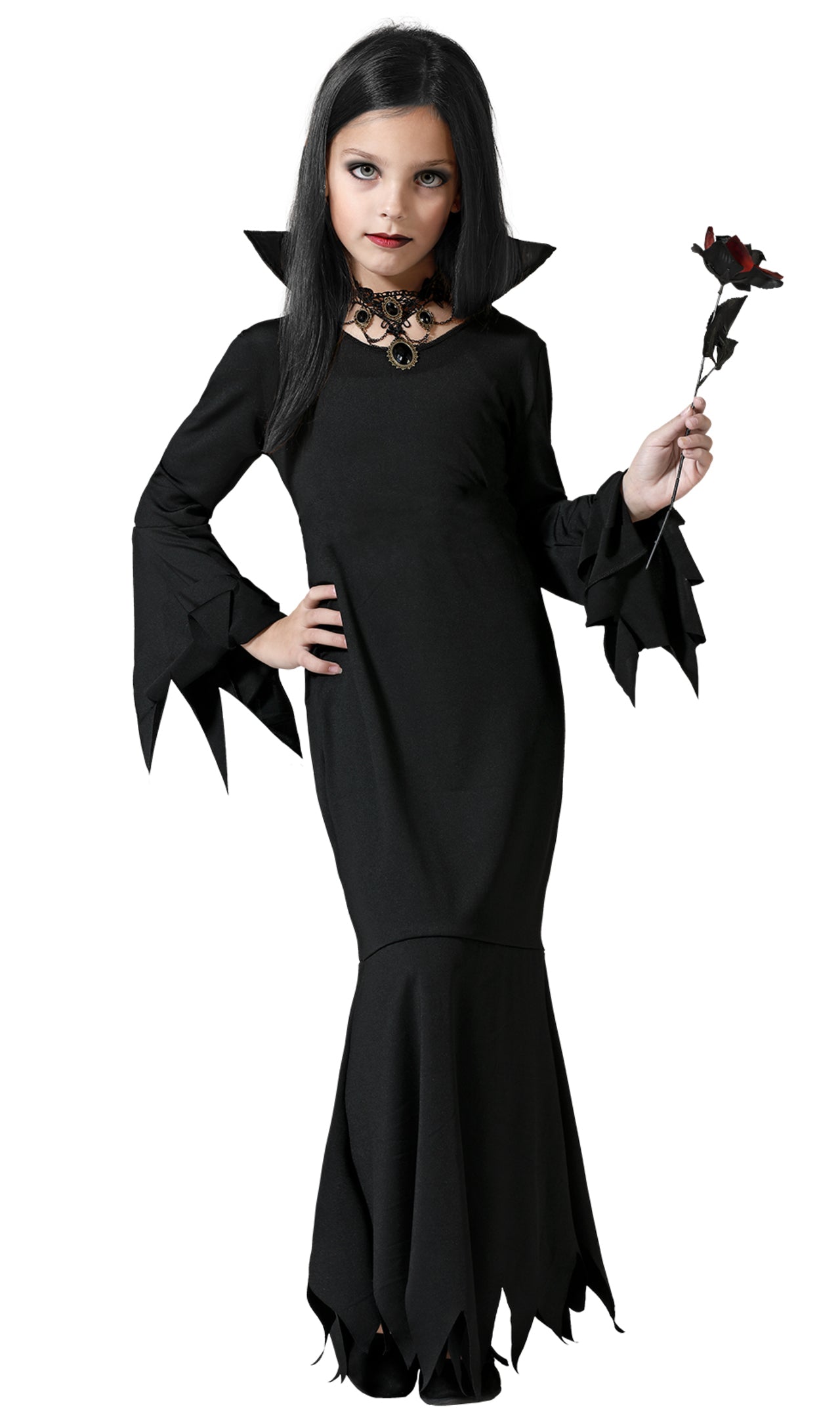 Costume Mortisia Famiglia Addams: Acquista Online il Tuo Look da Halloween