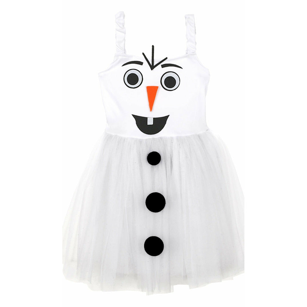 Disfraz de Muñeca de Nieve Botones para niña | Don Disfraz