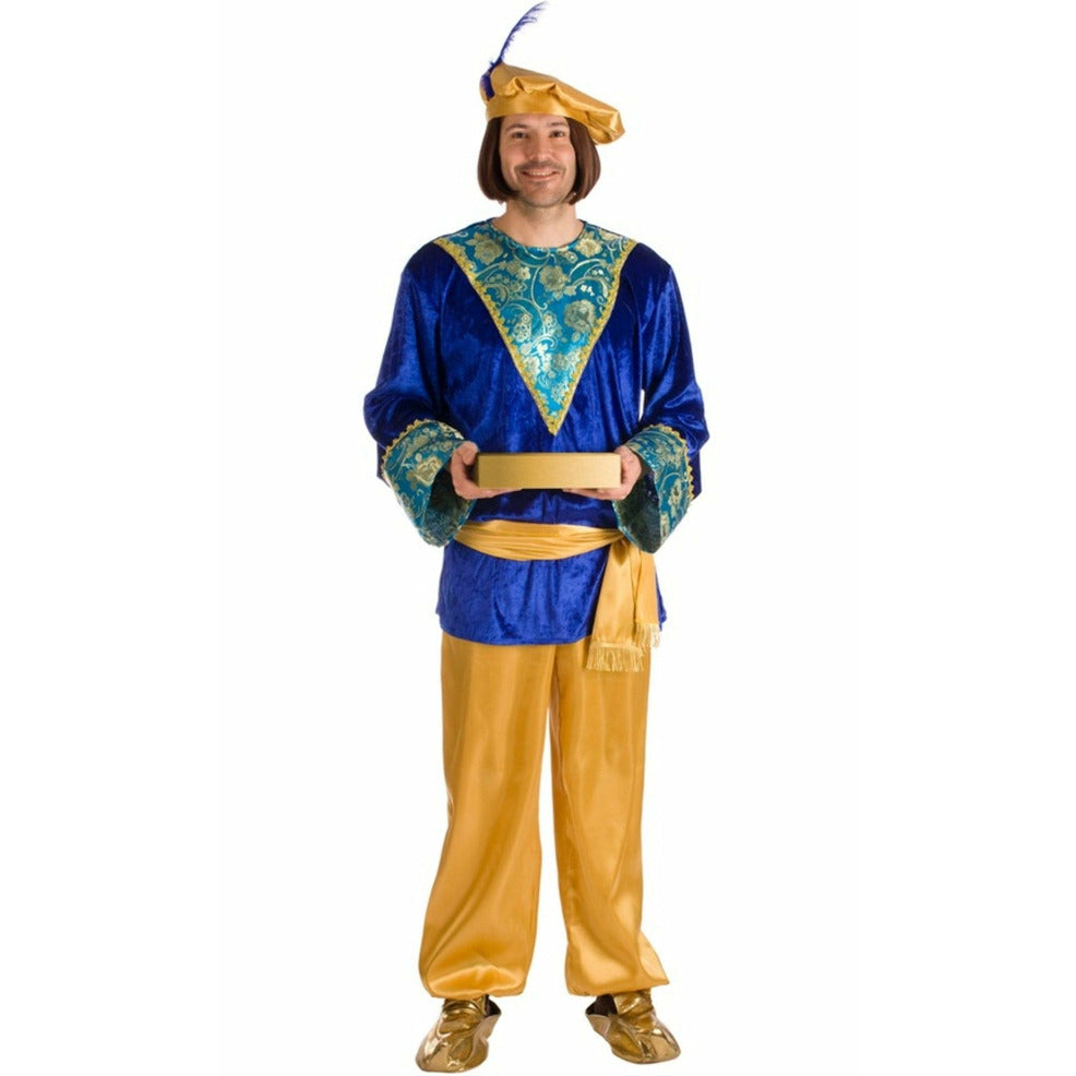Disfraz de Paje Melchor Azul para adulto | Don Disfraz